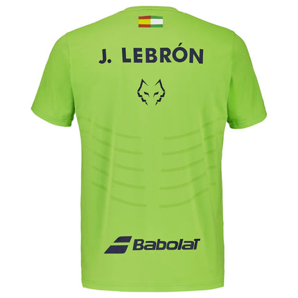 T-shirt Babolat Replica Crew Neck Tee Lebron Vert - Dos