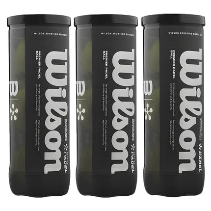 Tripack de 3 balles Wilson Premier Padel