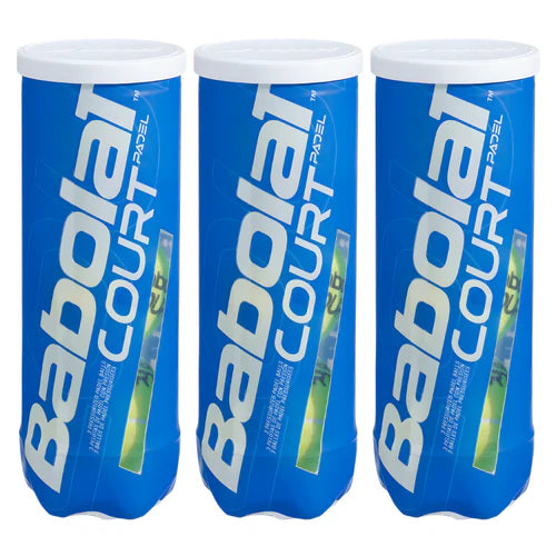 Tripack de 3 Tubes de Balles Babolat Court Padel