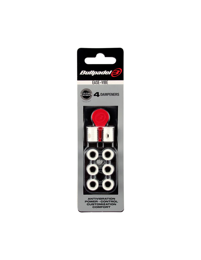 Antivibrateurs Bullpadel Ease Vibe x4 Blanc