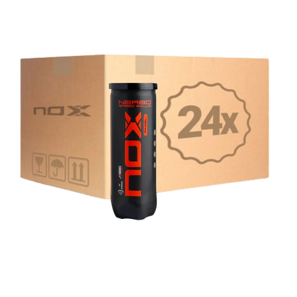 Carton de 24 tubes de balles de padel Nox Nerbo Speed