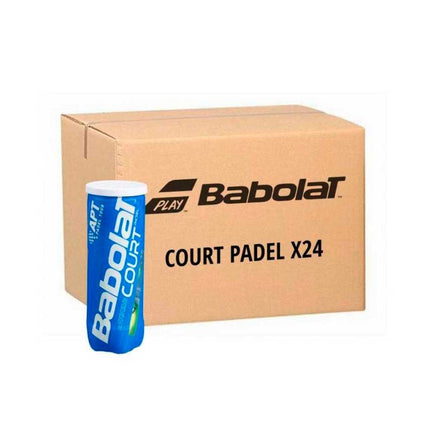 Carton de 24 Tubes de Balles Babolat Court Padel