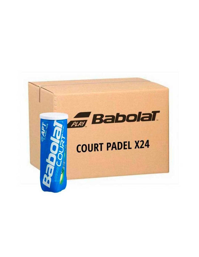 Carton de 24 Tubes de Balles Babolat Court Padel