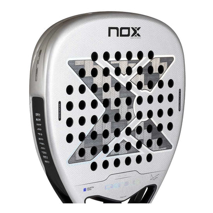 Détail des technologies et du cadre de la raquette Nox Genius Attack 12K Alum Xtrem 2027