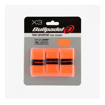 Surgrips Bullpadel Fin et Absorbant GB1705 x3 Orange