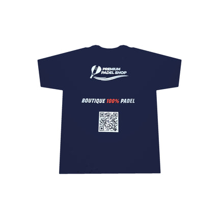 Tee-shirt Premium Padel Shop bleu marine, vue de dos