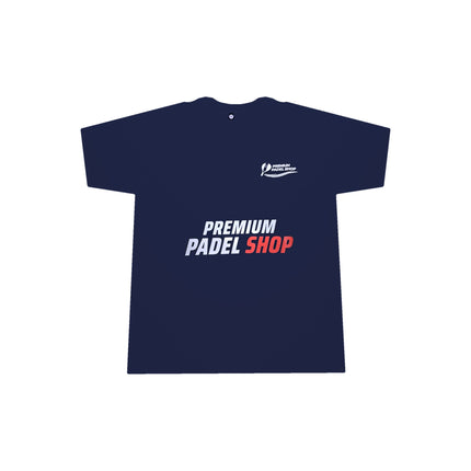 Tee-shirt Premium Padel Shop bleu marine, vue de face